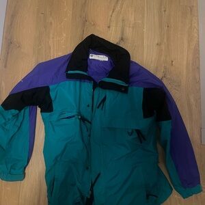 Columbia Teal and Purple Ski Jacket